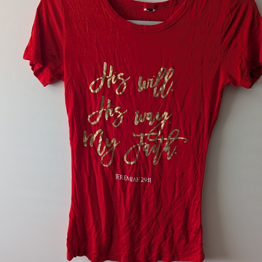 Red Graphic Women's Top
